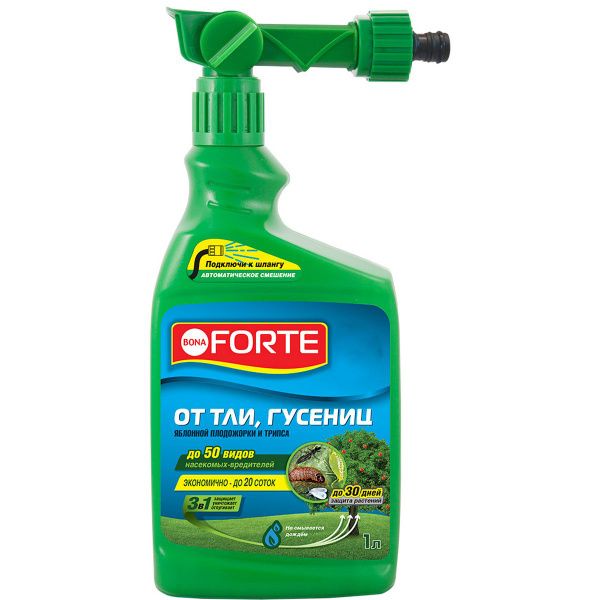 Эжектор концентрат ТЛИ, ГУСЕНИЦ и других насекомых, флакон 1 л/ 8 Bona Forte, 064-SN-TG-006331-1