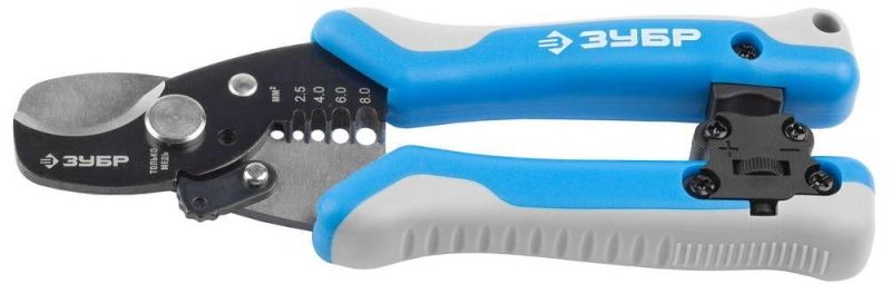 Мультиинструмент электромонтажный со съемником изоляции и встроенным ножом, сталь У8А, ЗУБР