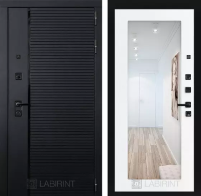 Входная дверь Пиано с зеркалом 18