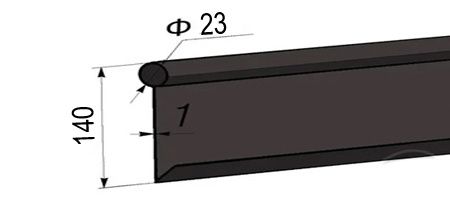 Бордюр Кантри плюс MAXI (country) садовый пластиковый коричневый Б-1000.23.14-ПП