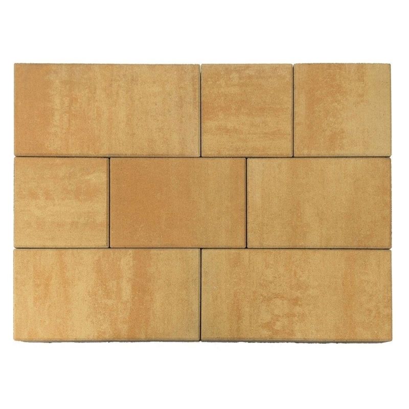 Тротуарная плитка BRAER Триада Сахара Верхний прокрас 60 мм