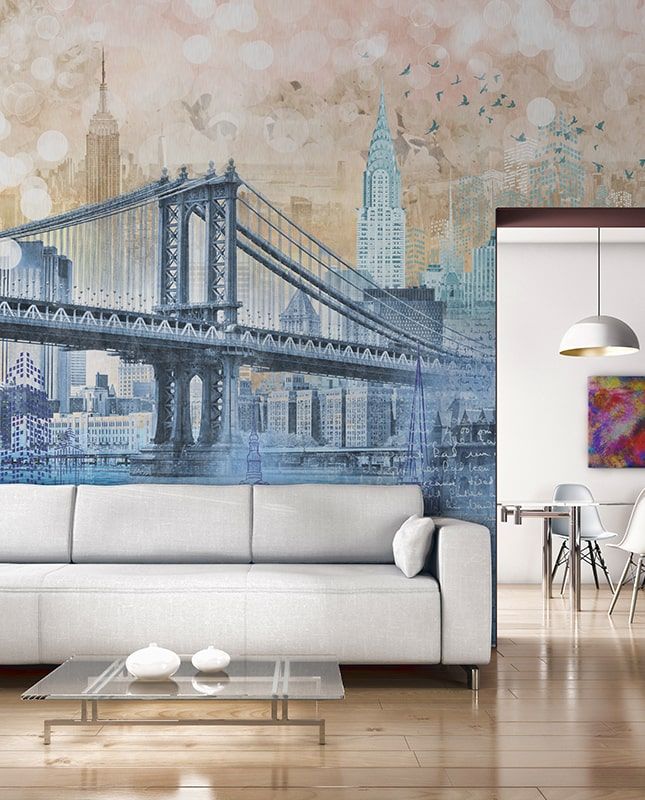 Фреска Графика Современное искусство. Лофт.  ag0381