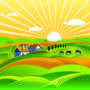 Фреска Лучи солнца