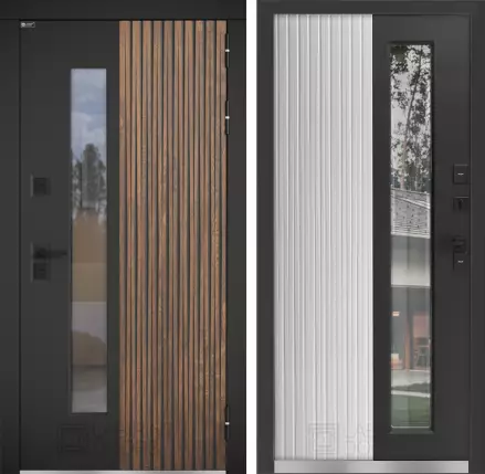 Входная дверь Скандия для улицы со стеклом