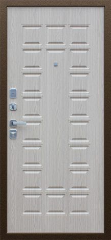 Стальная дверь Спартак «Беленный дуб» АСД