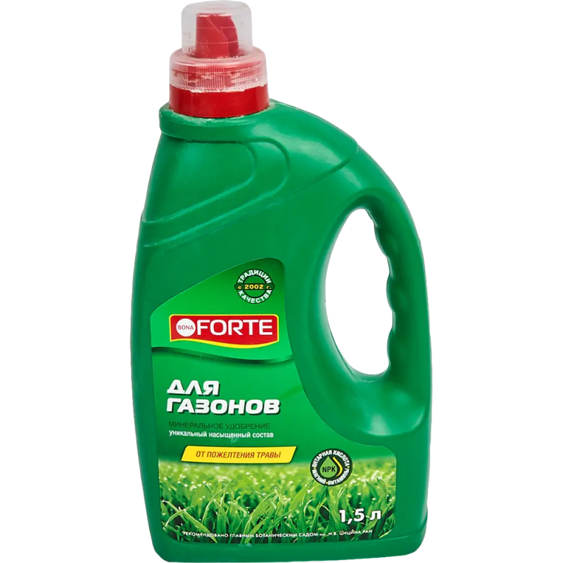 Bona Forte Жидкое минеральное удобрение для Газонов, 1,5 л