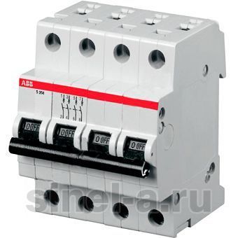 Автоматический выключатель ABB 4-полюсный S204 B50