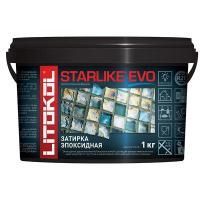 LITOKOL STARLIKE EVO двухкомпонентная затирка на эпоксидной основе S.110 grigio perla (1кг)