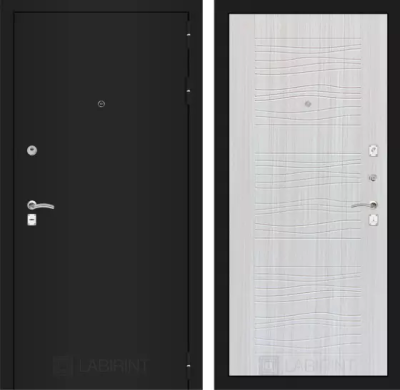 Входная дверь Классик шагрень черная 06