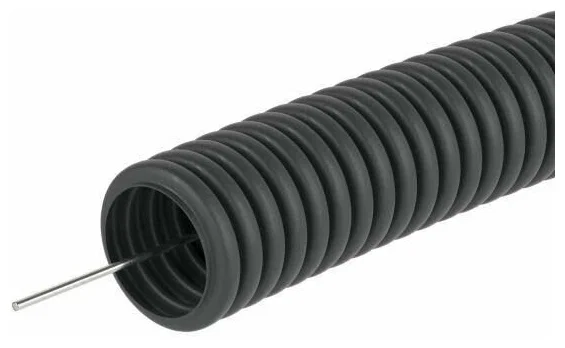 Труба гофрированная ПВХ черная с зондом (100 м) 50 мм DKC 91950