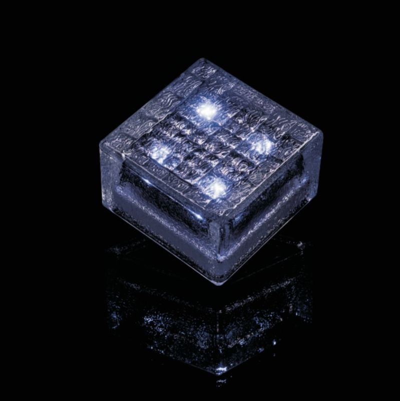 Светодиодная брусчатка на солнечных батареях Aqua Brand, Бриллиант 98x98x60