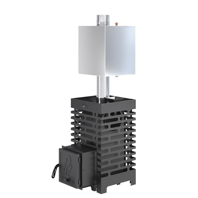 Печь для бани ASTON 16 с баком на трубе 50л Ø115 (AISI 439)