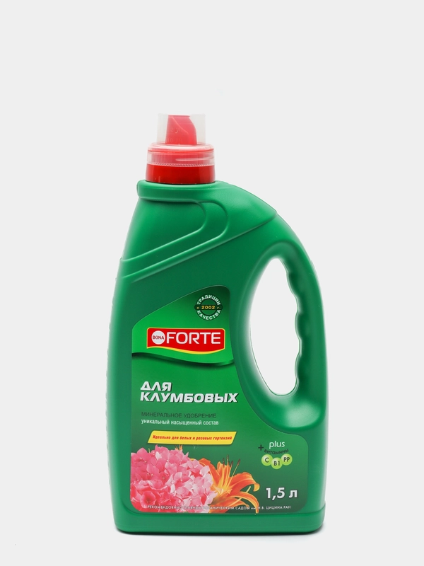 Удобрение минеральное жидкое для клумбовых и гортензий Bona Forte 1,5 л