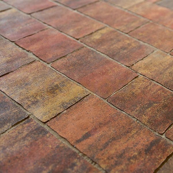 Тротуарная плитка STEINGOT Старый город Терракота Верхний прокрас 60 мм