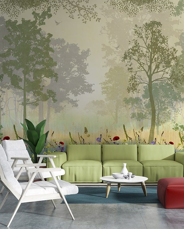 Фреска Графика Наедине с природой  ag0081