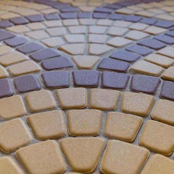 Тротуарная плитка STEINGOT Классика круговая Желтая Верхний прокрас 60 мм