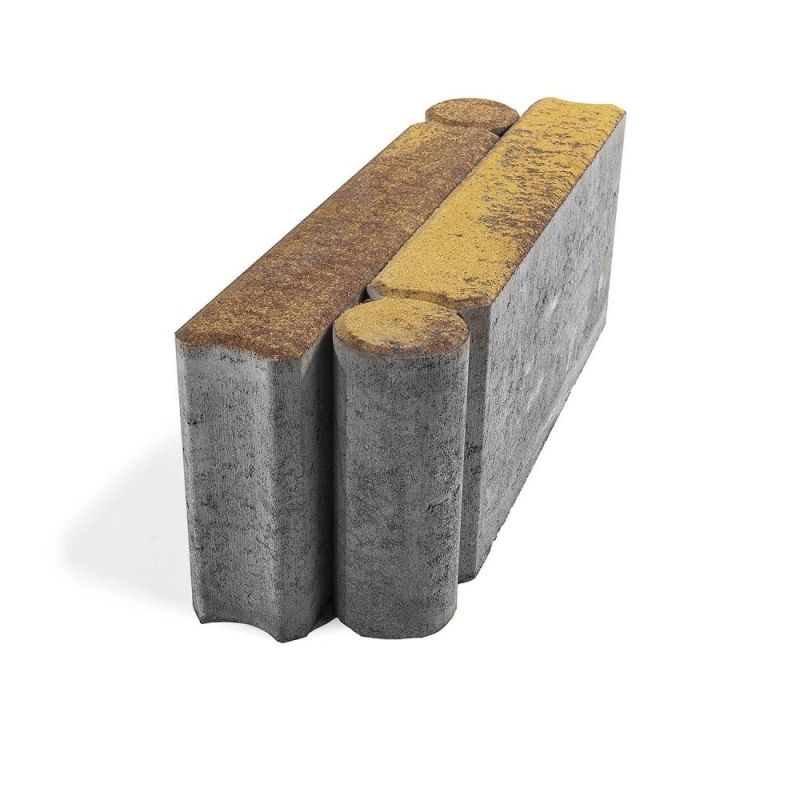 Бордюр тротуарный BRAER Шарнирный БРШ Мальва Верхний прокрас