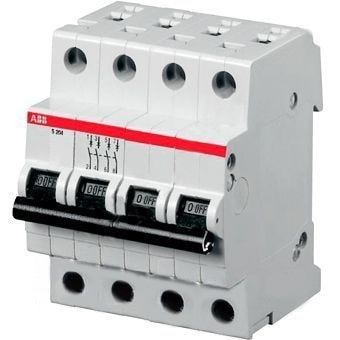 Автоматический выключатель ABB 3P+N S203 C63NA