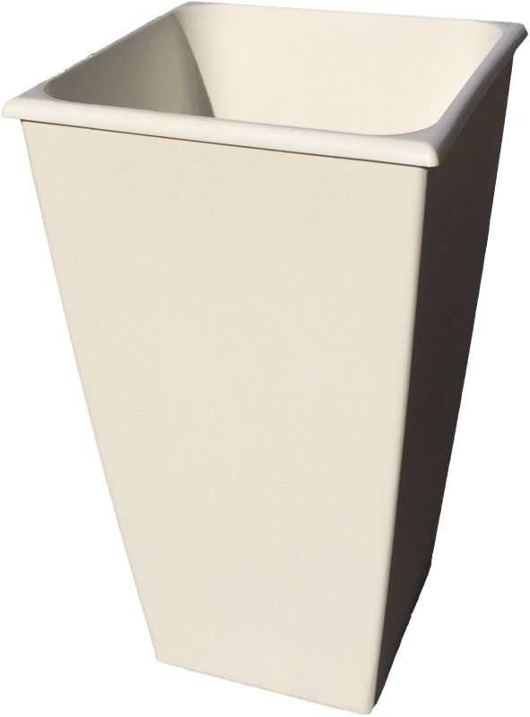 Горшок для цветов Carre 26х26 19л/10,5л 1300-1 Кремовый