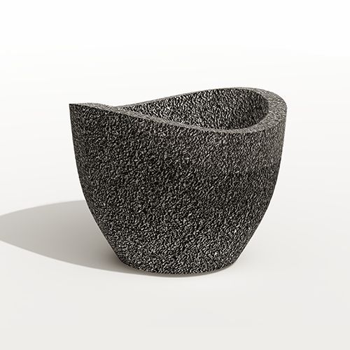 Вазон бетонный уличный Кадо большой (фактура габбро-диабаз)