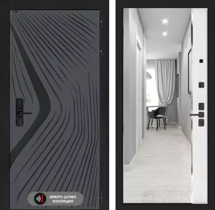 Входная дверь LEOLAB с зеркалом Панорама