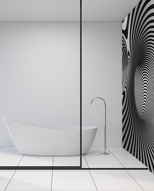 Фреска Графика Абстракция. Геометрия. Черно-белое. ag0162