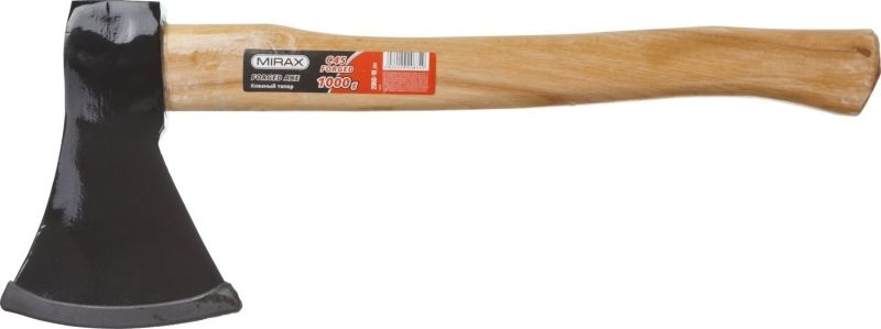Топор MIRAX кованый с деревянной рукояткой, 1000г