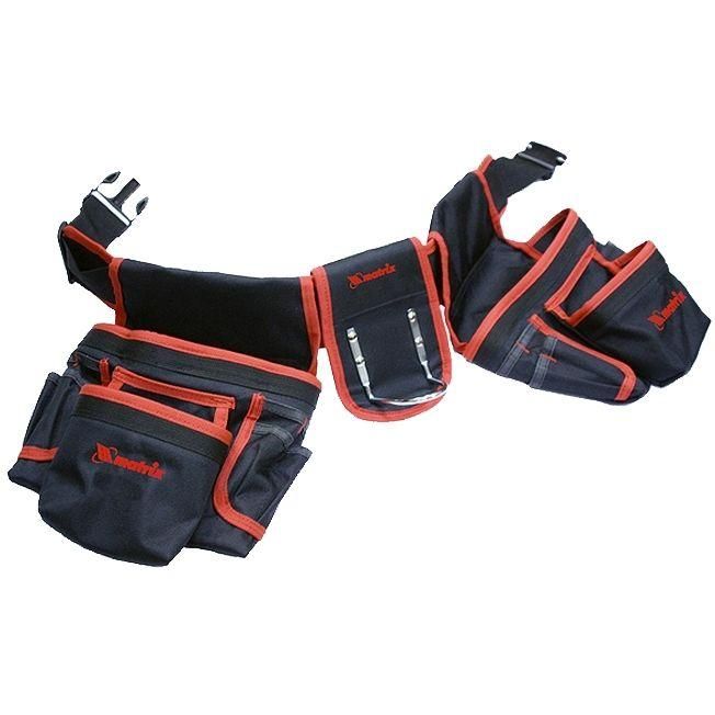 Сумка - пояс двойная, 20 карманов, держатель для молотка // Matrix