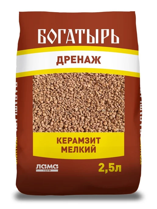 Керамзит мелкий "Богатырь дренаж" 2,5 л