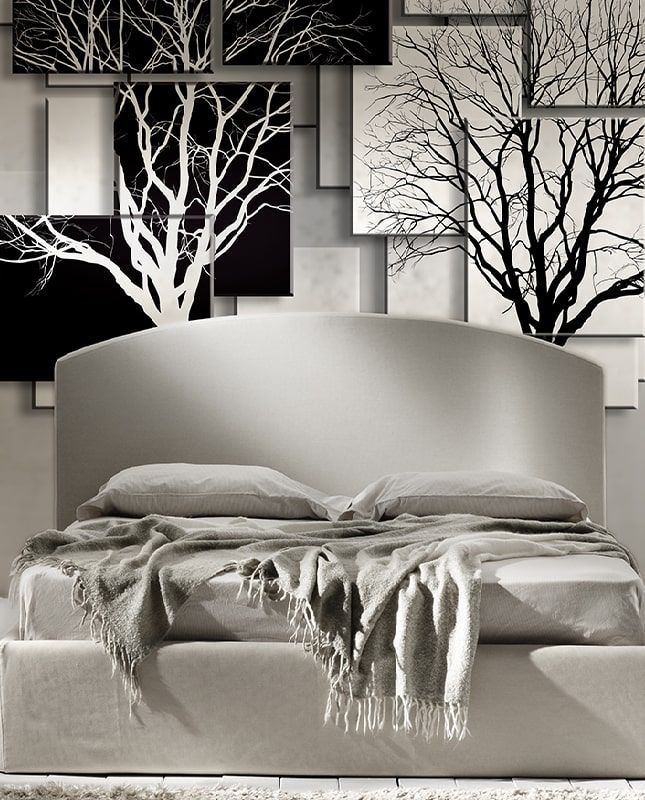 Фреска Графика Абстракция. Деревья. Геометрия. ag0393