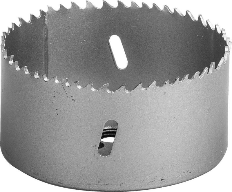 Коронка биметаллическая, быстрорежущая сталь, глубина сверления до 38мм, d-89мм, ЗУБР