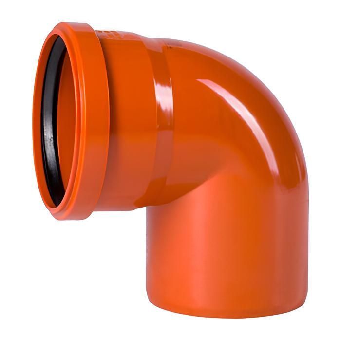 Отвод канализационный наружный Ø160 мм. 90 °