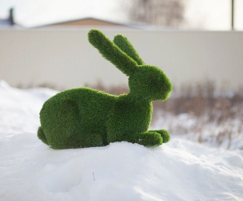 Топиар "Заяц лежачий №2"