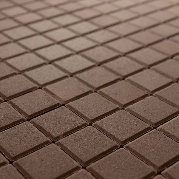 Тротуарная плитка STEINGOT Квадрат Темно-коричневый Верхний прокрас 60 мм