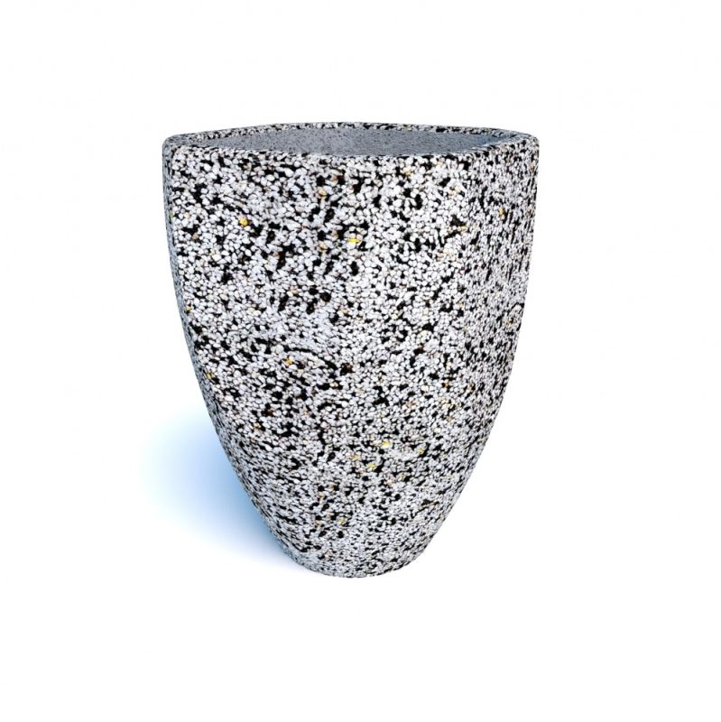 Вазон бетонный уличный Квартини (фактура шахматка)