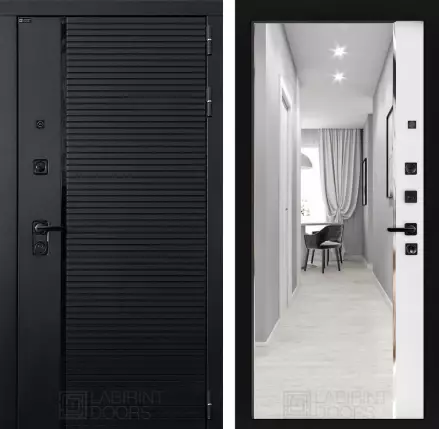 Входная дверь PIANO с зеркалом Панорама