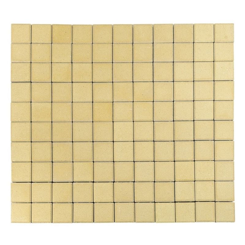 Тротуарная плитка BRAER Лувр Песочный Верхний прокрас 60 мм