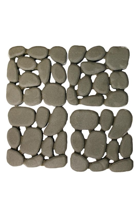 Тротуарная плитка BRAER Грин галет Серый Полный прокрас 80 мм