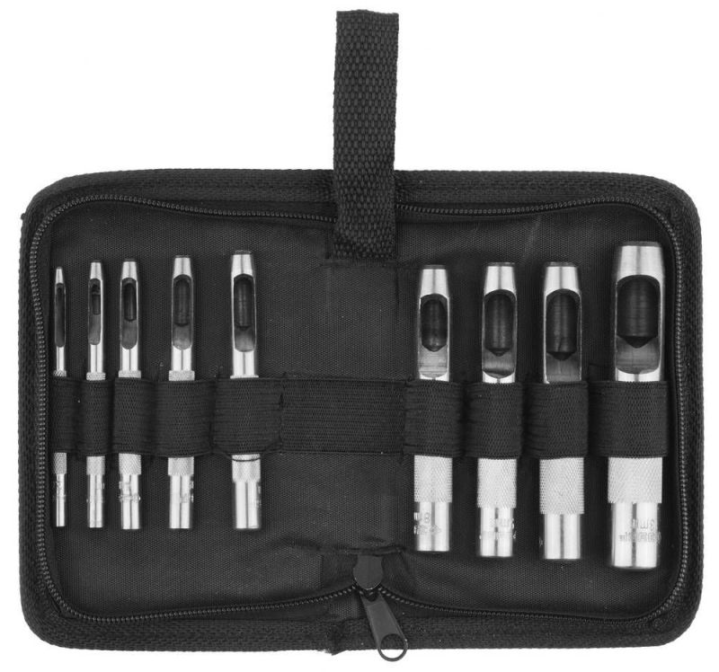 Набор ЗУБР Пробойники для кожи "МАСТЕР", 2-13мм, 9шт