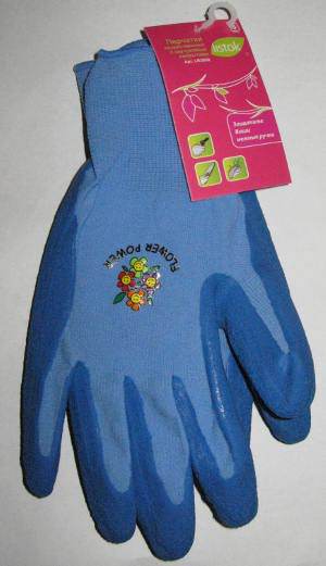 Перчатки хоз  LISTOK нейлоновые с кауч покрытием  L