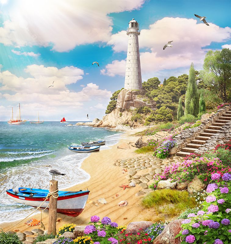 Фреска Современный Графический Дизайн 50060