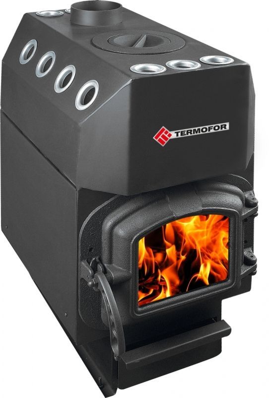Печь отопительная ТЕРМОФОР Ставр  9 (с чугун. кружком и чугун. дверцей) (150 м.куб)