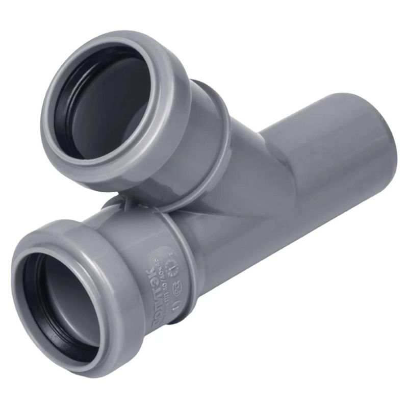 Тройник канализационный Ø 40 x 40 мм 45