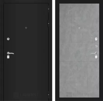 Входная дверь CLASSIC шагрень черная 21