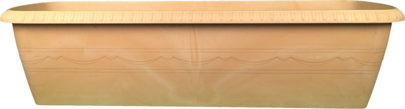 Горшок д/цветов балконный Le Jardin 40см мраморно-золотой