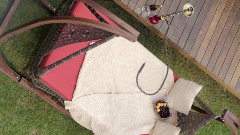 Подвесной гамак качели МАРРАКЕШ для двоих (подушка в комплекте)   БЕЗ каркаса !!!