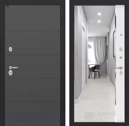 Входная дверь ART с зеркалом Панорама