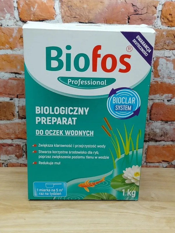 Biofos Professional Биологиеческий препарат для прудов 1 кг в коробке