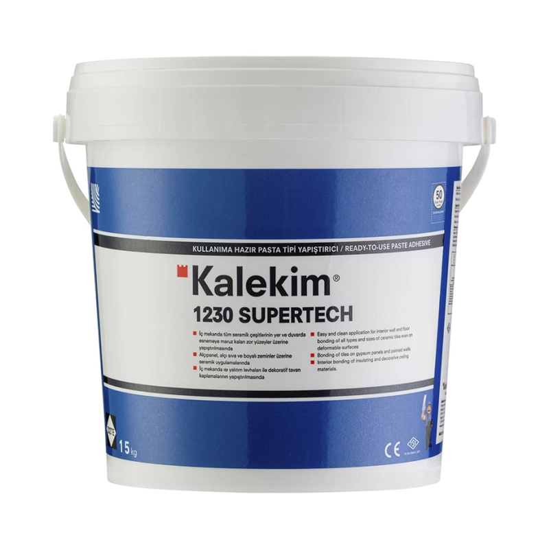 Клей для плитки Kalekim 1230 Supertech готовый 15 кг