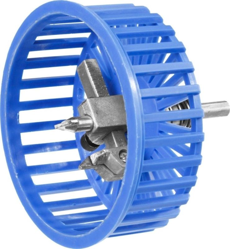 Сверло ЗУБР "ЭКСПЕРТ" регулируемое,однорезцовое,со сменным резцом по дереву,кафелю, "Балеринка",d 20-90мм,1-10мм,в боксе